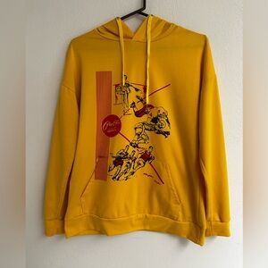 Yellow Graphic Hoodie